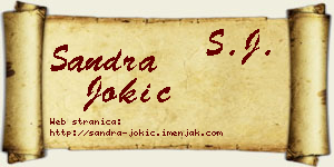 Sandra Jokić vizit kartica